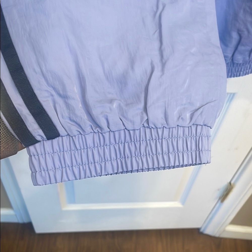 Adidas Lavender Track Pants with Black Stripes - Picture 6 of 6